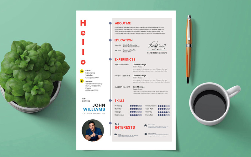 Red Special Rusme | CV For Job PSD - Features Image 2