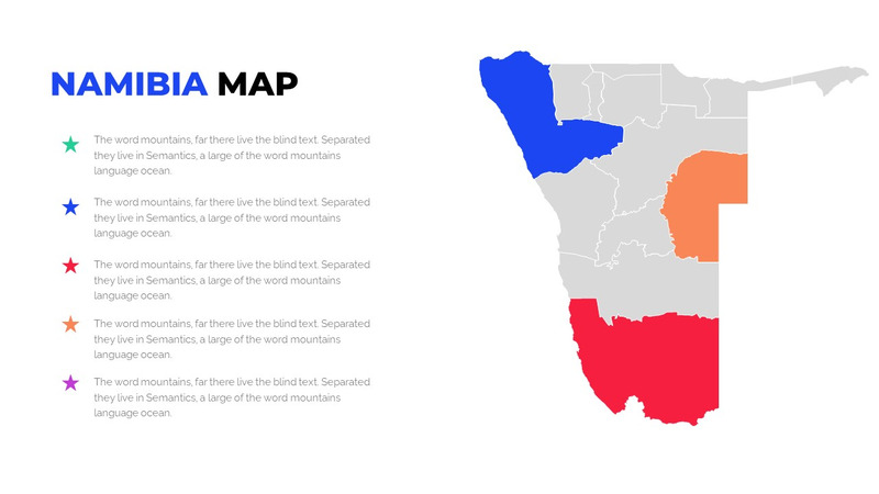 Modelo de PowerPoint editável de mapa mundial - Features Image 73