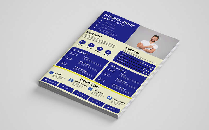 Stark Industry CV | Resume Template - Features Image 2