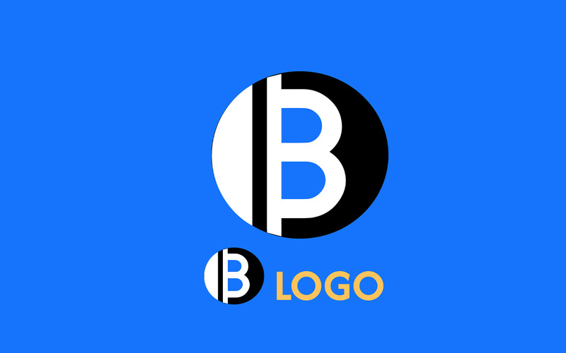 Lettre initiale B et concept de logo humain, modèle de logo vectoriel - Caractéristiques de l’image 1