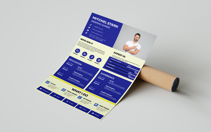Stark Industry CV | Resume Template - Features Image 4