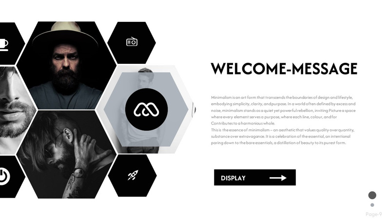 Минимальный шаблон презентации Megomi Keynote - Features Image 13