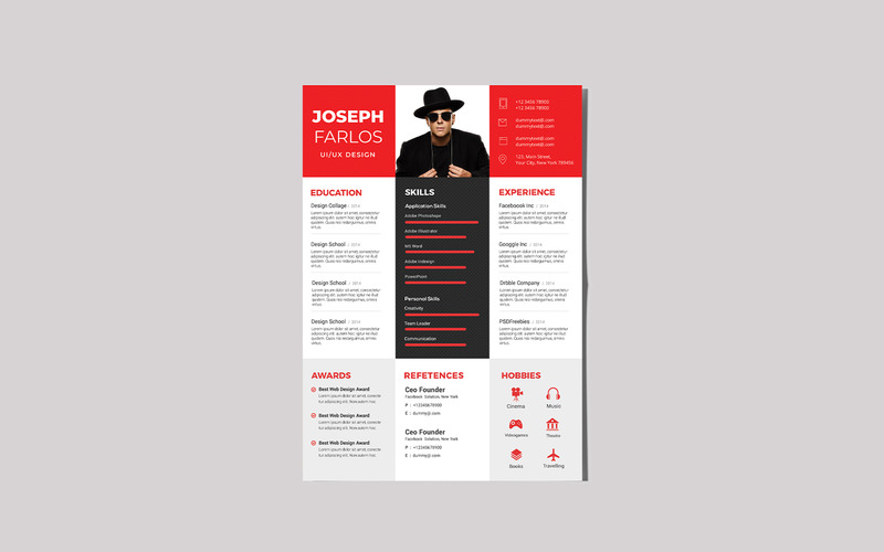 Joseph Ultra CV | Modèle de CV - Caractéristiques de l’image 2