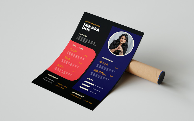 Curriculum speciale Mikasa | Modello CV in stile USA - Caratteristiche Immagine 3