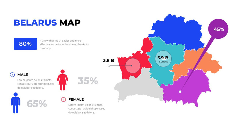 Modello di presentazione diapositiva Google mappa del mondo - Caratteristiche Immagine 14