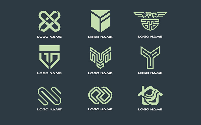 Modern ve Minimalist Logolar Koleksiyonu - Features Image 1