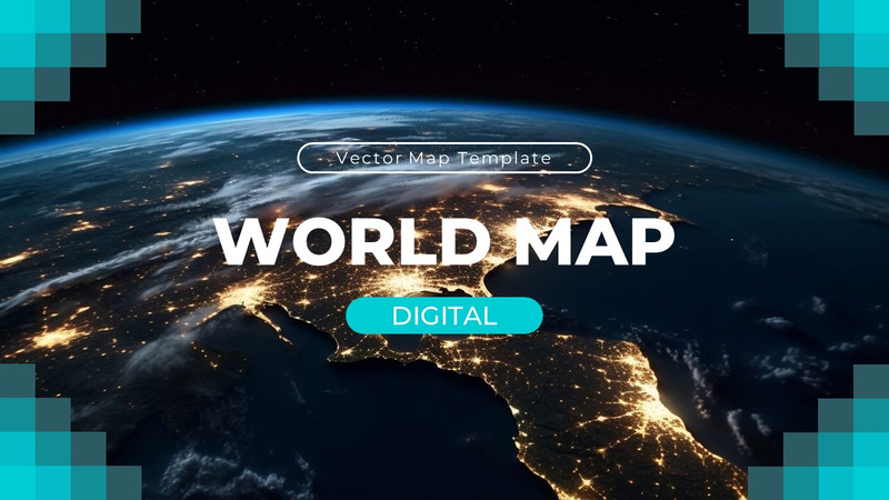 Modello di presentazione diapositiva Google mappa del mondo - Caratteristiche Immagine 4