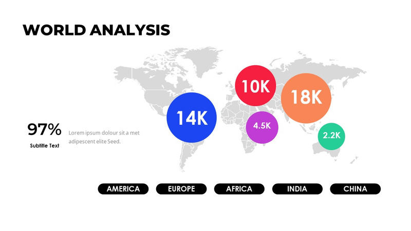 Modelo de PowerPoint editável de mapa mundial - Features Image 3
