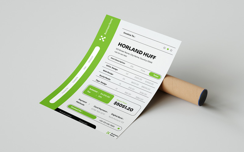 Horland Business Hour Invoice - Features Image 2
