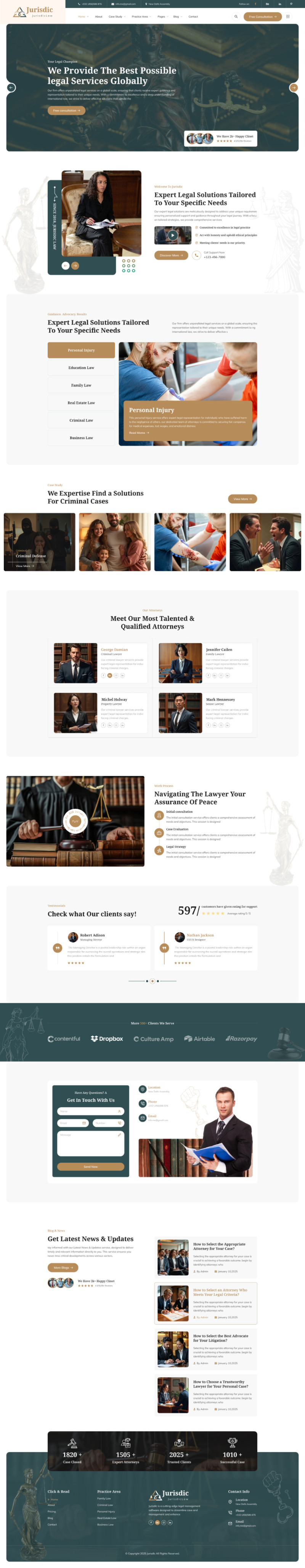 Jurisdic - Lag och advokat Figma Mall - Features Image 1