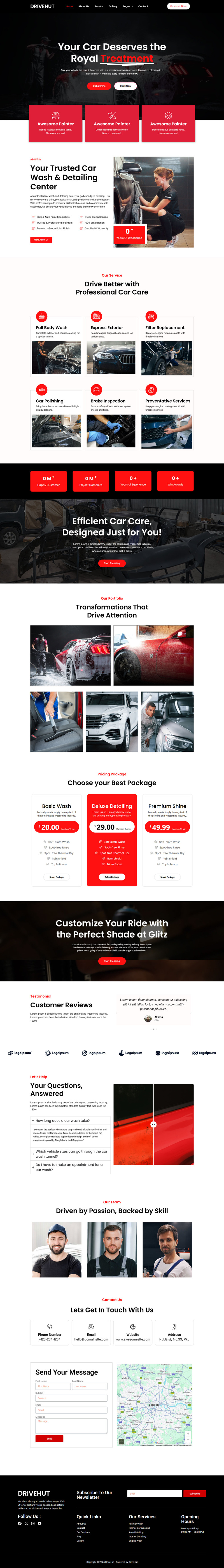 Drivehut - Autowasstraat Auto Spa WordPress-thema - Features Image 1