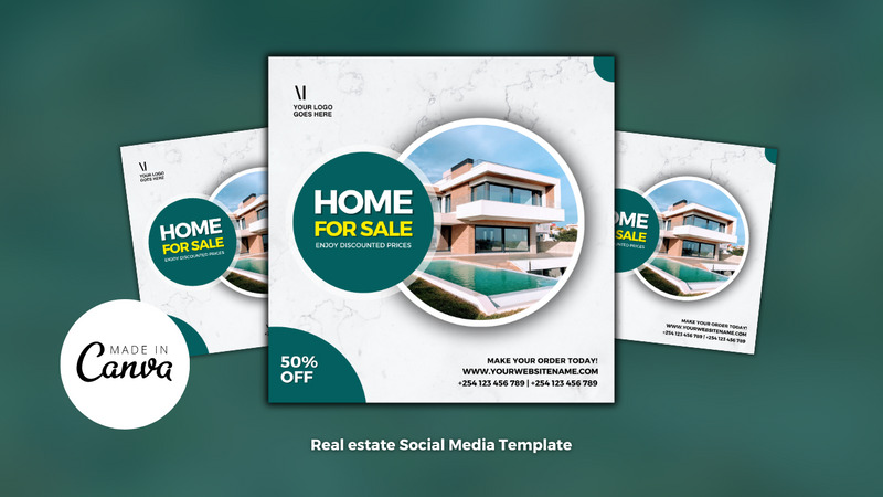 Real Estate Sale Canva Flyer Design - Features Image 1