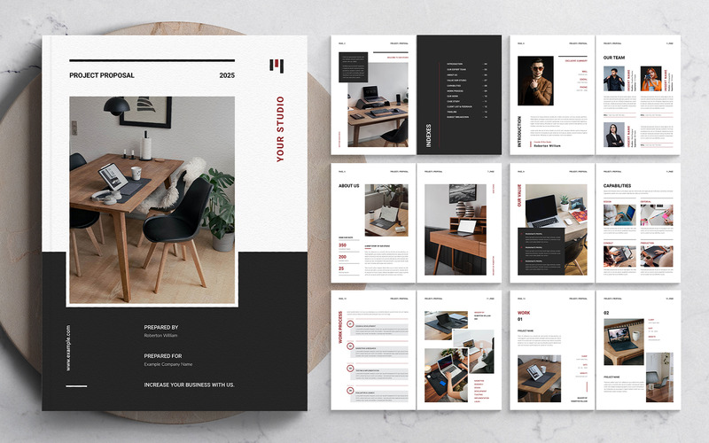 Project Proposal Template for MS Word, InDesign and Affinity Suites - Features Image 1