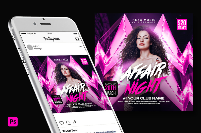Club Dj party social media Template - Features Image 1