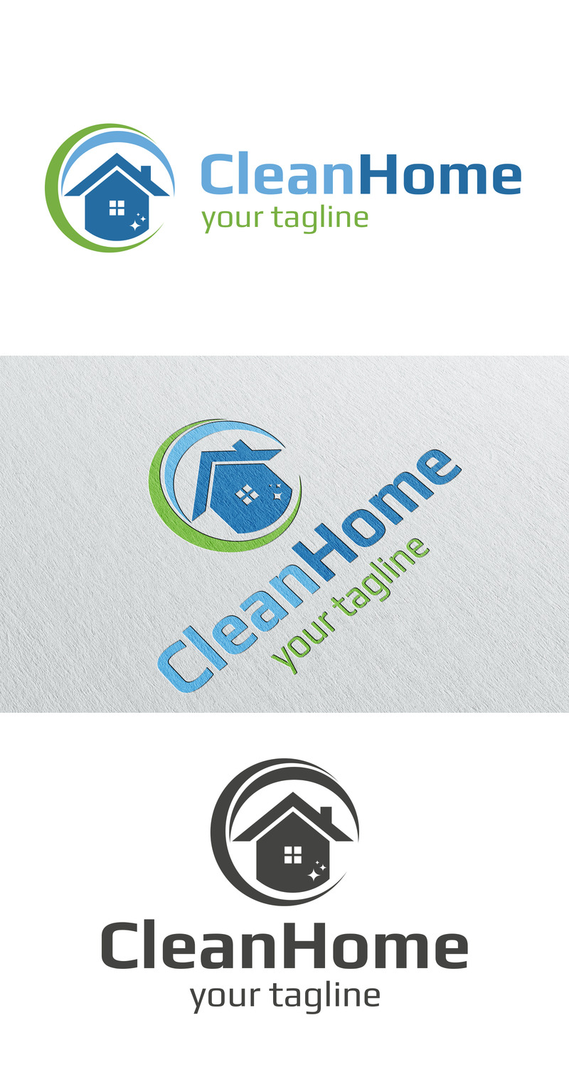 Ontwerpsjabloon voor schoon huislogo - Features Image 1