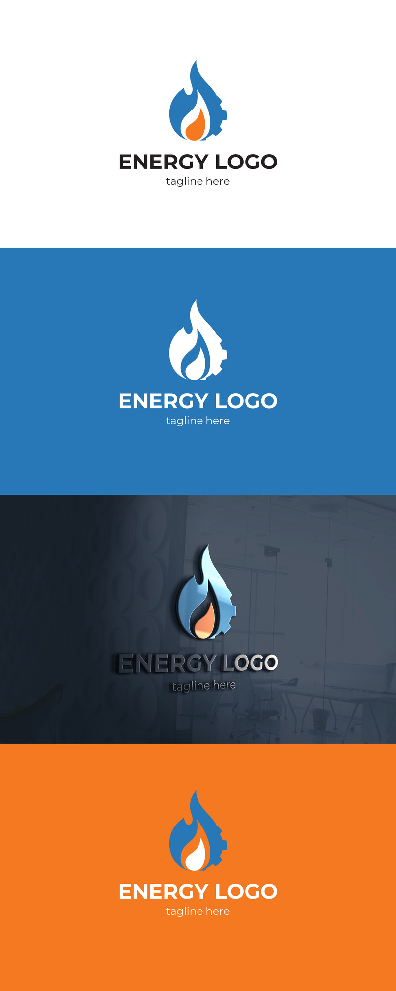 Energy service Logo design template - Features Image 1