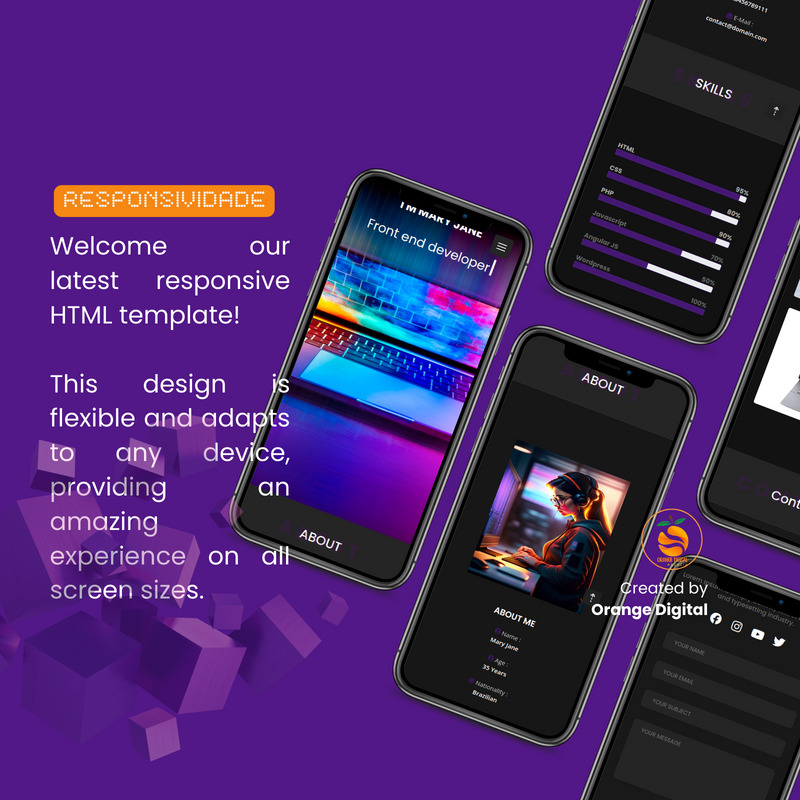 DevFolio - Personal Portfolio HTML Template π - Features Image 2