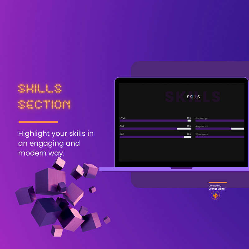 DevFolio - Personal Portfolio HTML Template π - Features Image 4