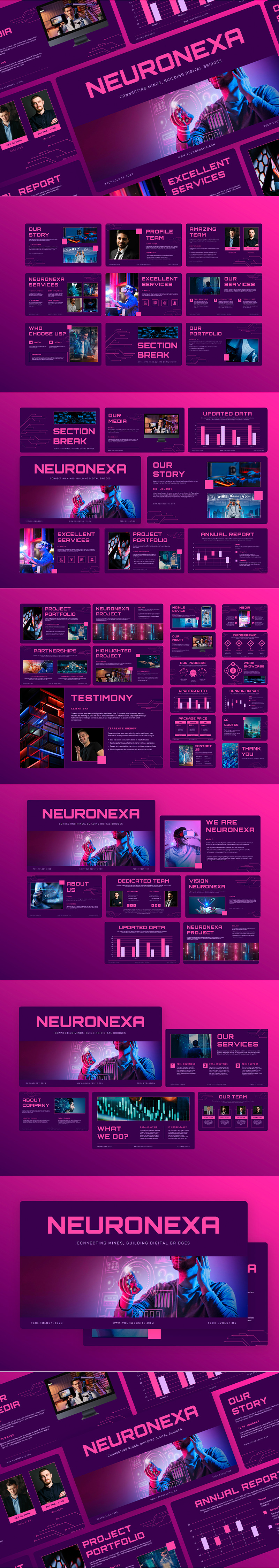 Neuronexa Artificial Intelligence Presentation Design Template - Features Image 1