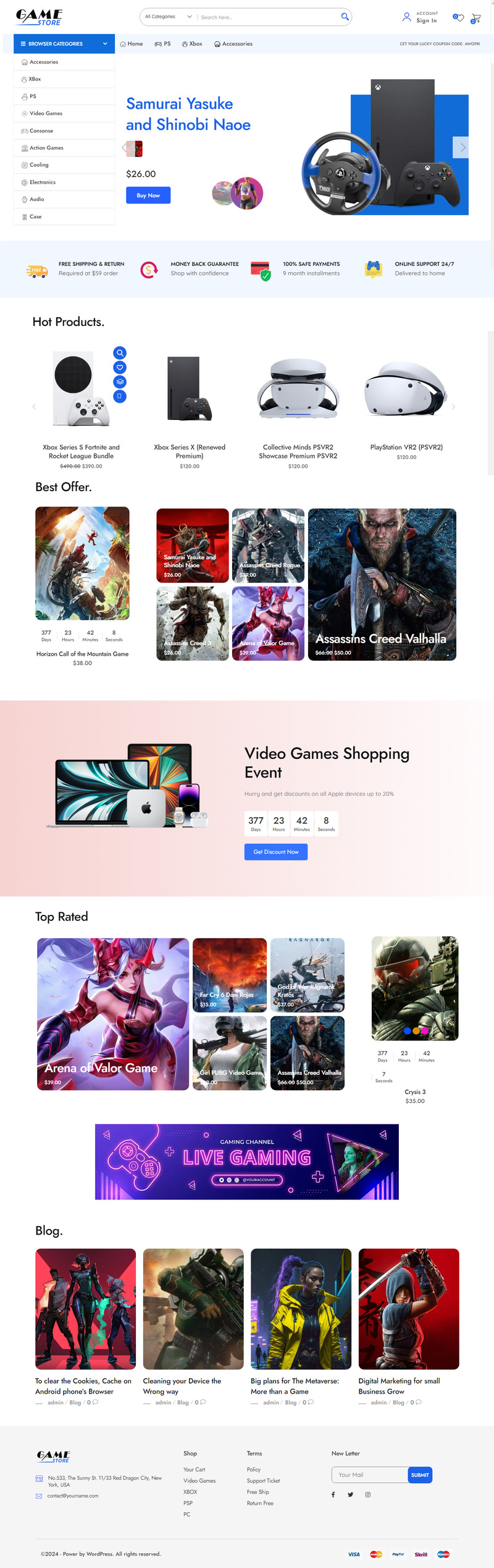 Gamestore - Game Store Woocommerce Shop Elementor WordPress Theme - Features Image 2