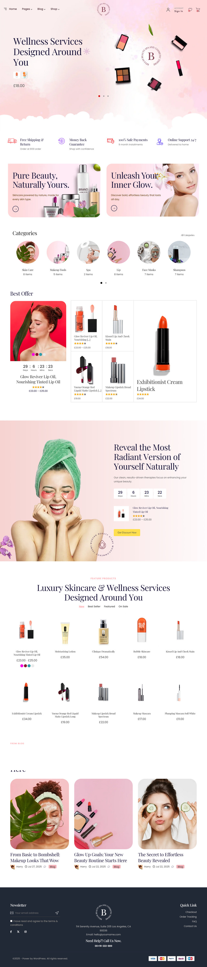 Bellas - Mordern Beauty Salon and Cosmetic Store Woocommerce WordPress Theme Elementor Ready - Features Image 5