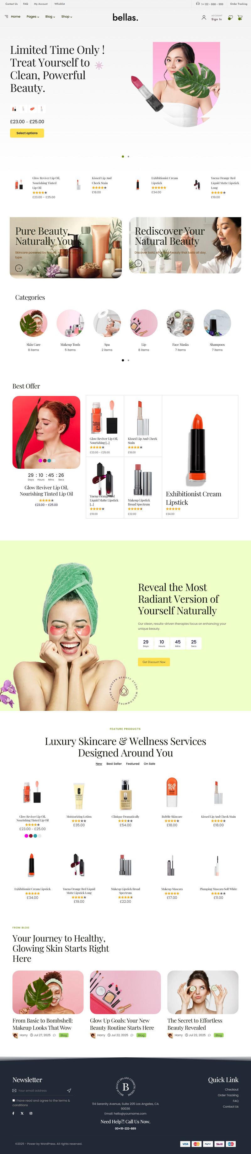 Bellas - Mordern Beauty Salon and Cosmetic Store Woocommerce WordPress Theme Elementor Ready - Features Image 2