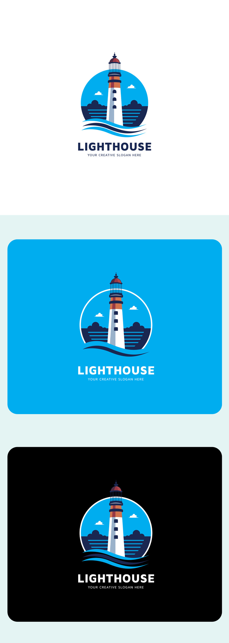 Abstract Lighthouse Logo Design Template - Features Image 1
