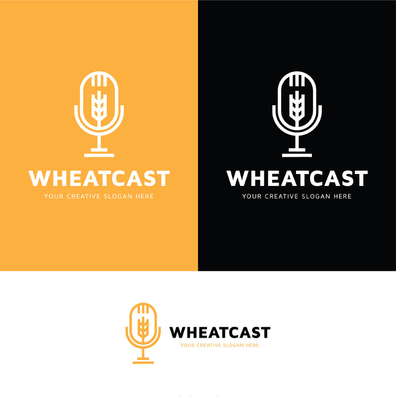 Шаблон оформлення логотипу Wheat Podcast - Features Image 2