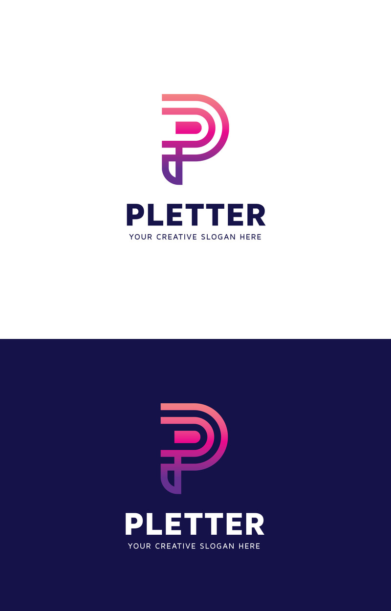 P Letter Logotyp Designmall Gratis - Features Image 1