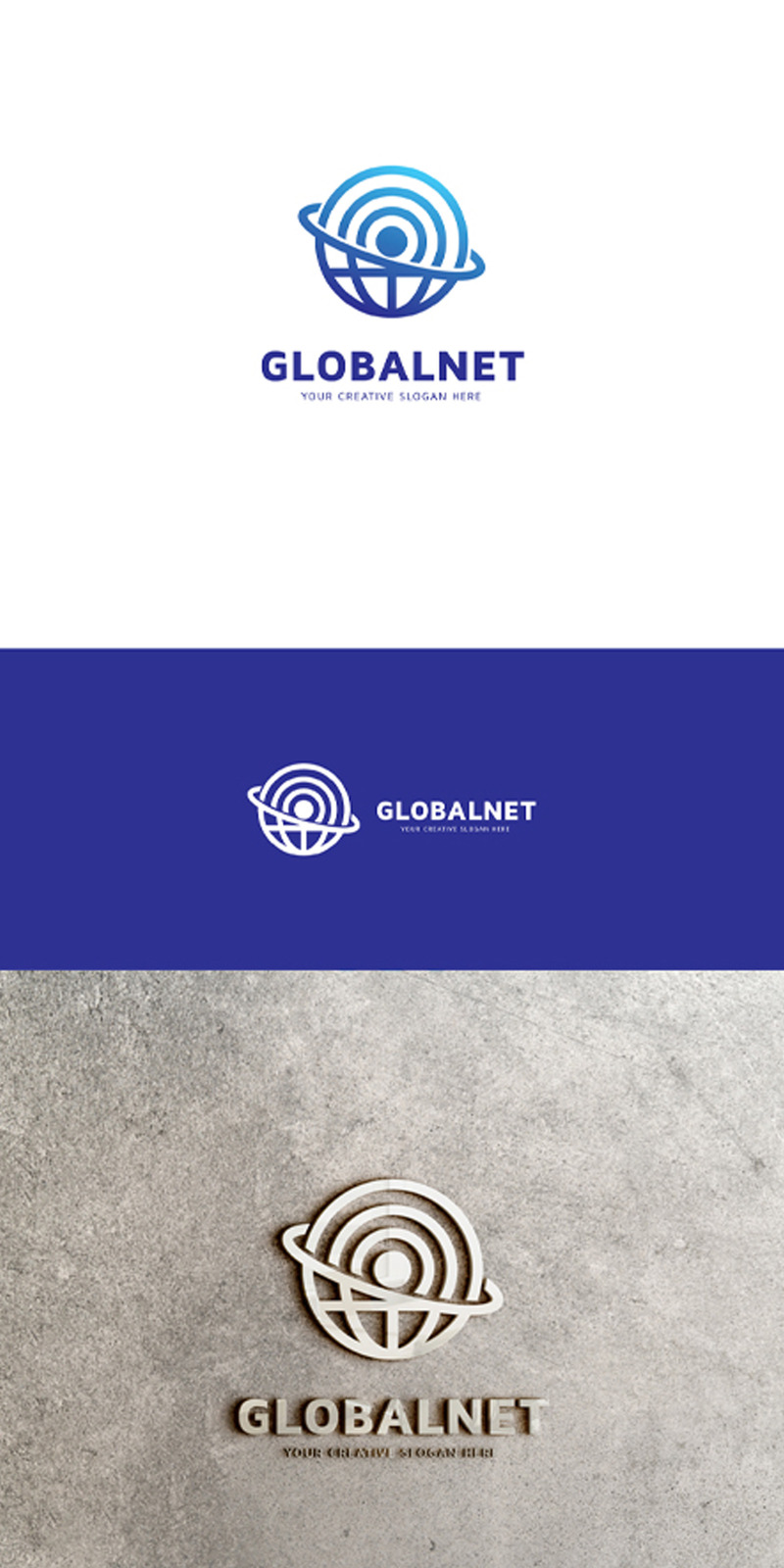 KOSTENLOSE Vorlage für das Global Net-Logo-Design - Eigenschaften Bild 1