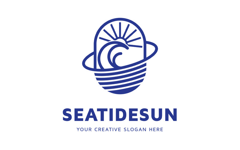 Sea Tide Sunset Logotypdesignmall - Features Image 1