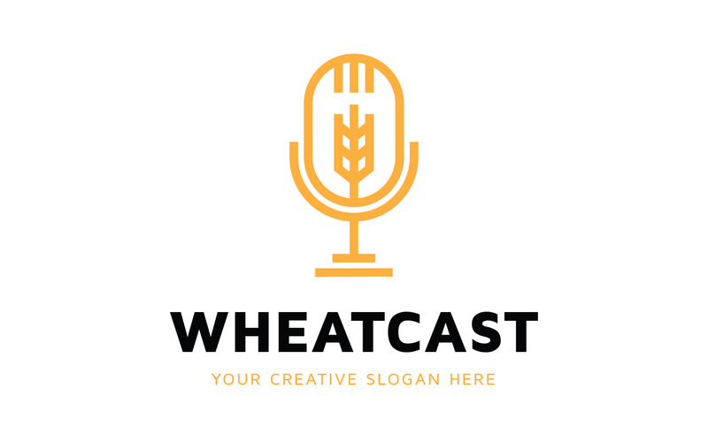 Шаблон оформлення логотипу Wheat Podcast - Features Image 1