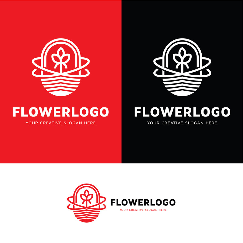 Modèle de conception de logo de fleur créatif - Caractéristiques de l’image 1