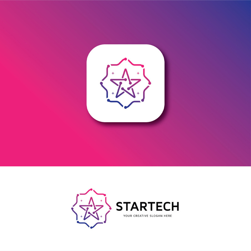 Modèle de conception de logo Star Tech - Caractéristiques de l’image 2
