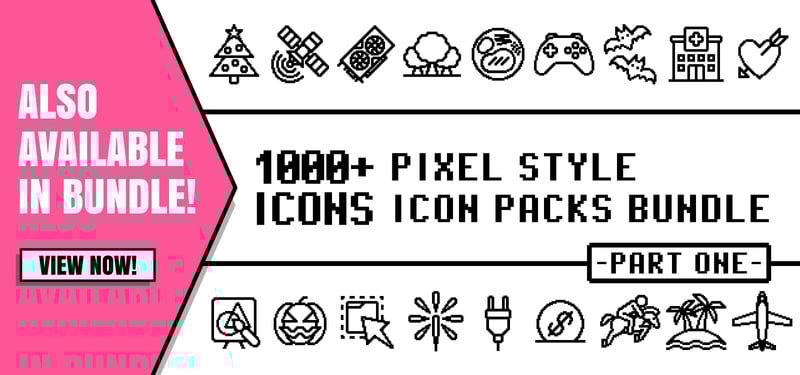 Pixlizo - Multipurpose Gott Nytt År Icon Pack i Pixel Style - Features Image 1