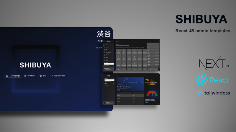 Shibuya - React JS Admin Template Using Next JS - Features Image 2