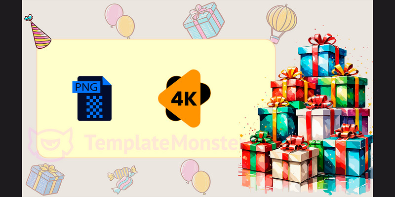 Biglietto di auguri di buon compleanno (Buon compleanno) - Caratteristiche Immagine 1