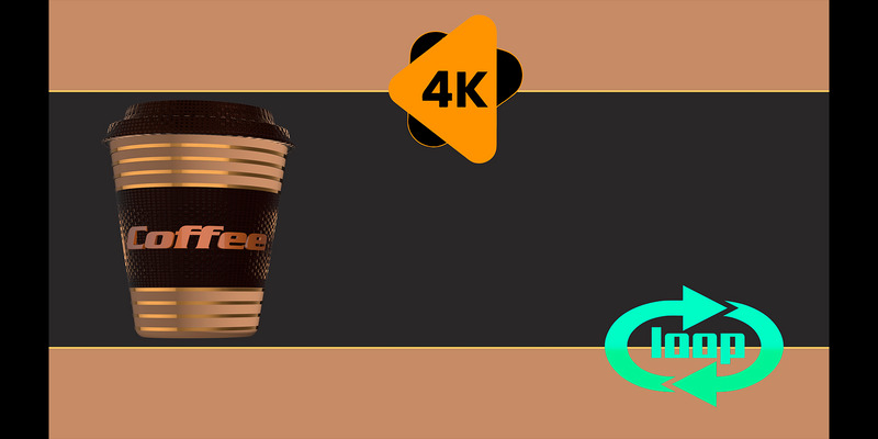 An animation with a rotating 3D coffee cup - Features Image 1
