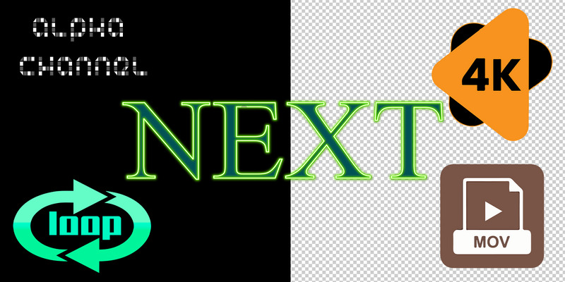 NEXT, neon, con canale alfa - Caratteristiche Immagine 1