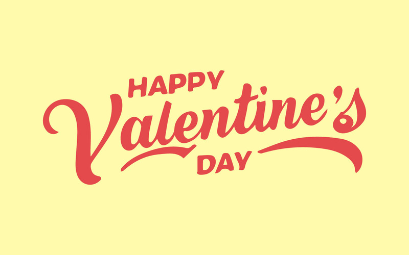 Letras de vector de feliz día de San Valentín gratis sobre fondo de Shalimar - Características Imagen 1