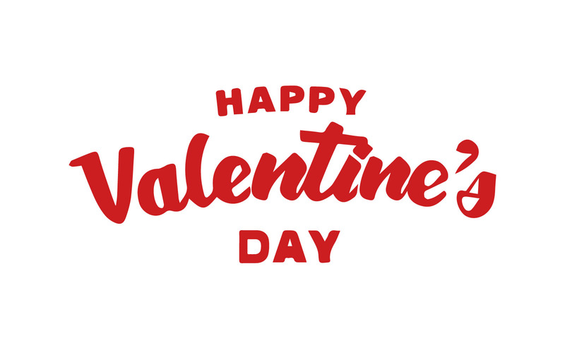 Gratis Happy Valentines Day hand getrokken letters op witte achtergrond - Features Image 1