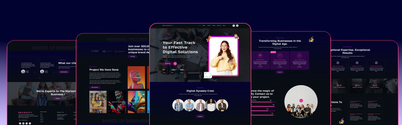 Brandzfy – Tema WordPress per agenzia creativa di branding e digitale - Caratteristiche Immagine 1