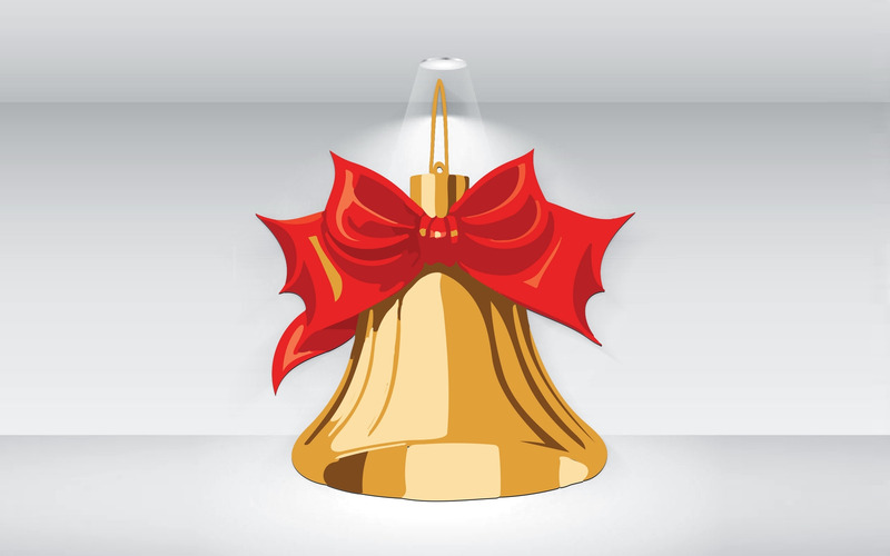 Christmas Bell Illustration Vector - Features Image 1