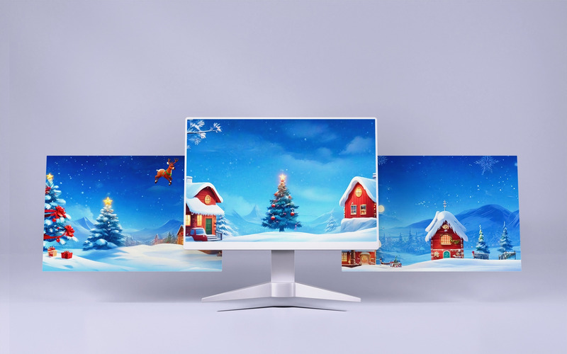 Collection Of 3 Christmas Background Illustration High Quality - Features Image 1