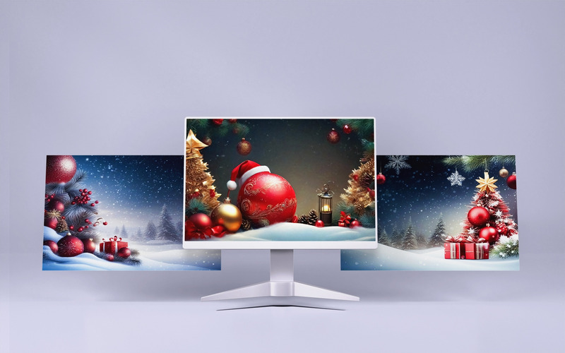 Collection Of 3 Christmas Background Template High Quality - Features Image 1