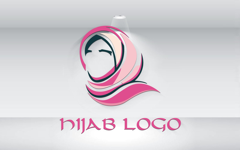 Muslim Women Hijab Logo Template Vector File - Features Image 1