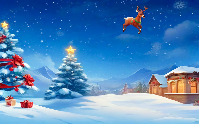 Collection Of 3 Christmas Background Illustration High Quality - Features Image 4