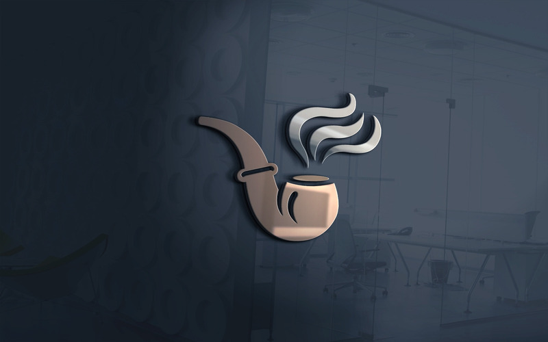 Duman Logo Şablonu ile Kahverengi Boru - Features Image 1
