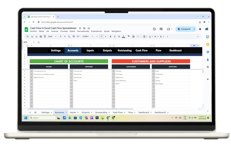 Cash Flow in Excel | Ultimate Cash Flow Spreadsheet - Features Image 2