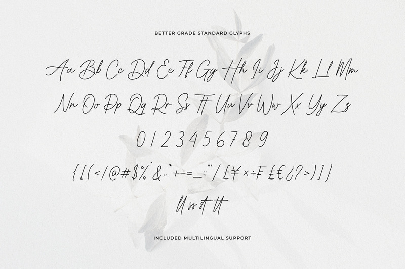 Better Grade Modern Signature Font - Features Image 2